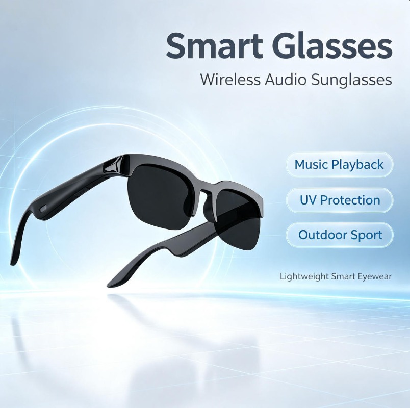 Audio Music Videos - 2026 Akıllı Sesli Güneş Gözlüğü Bluetooth
