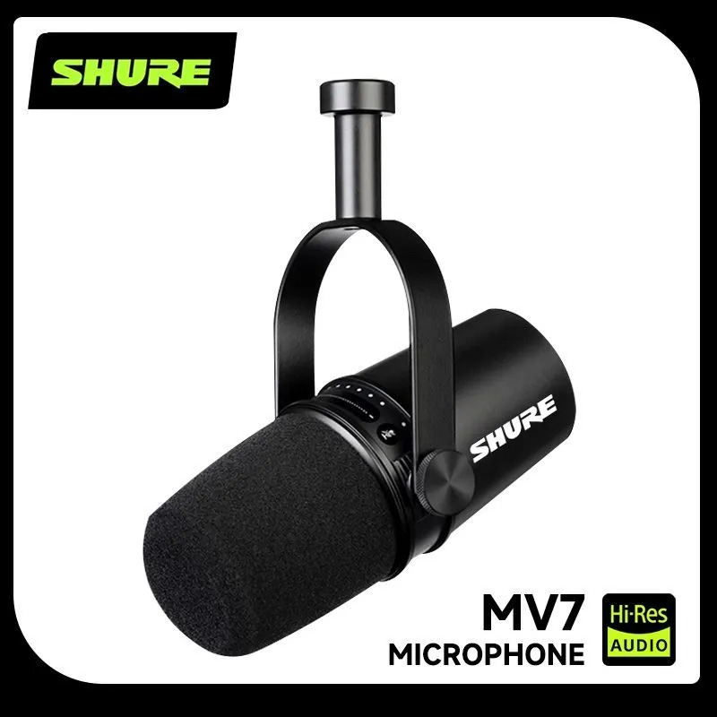 Audio Music Live - Shure MV7 Hibrit USB/XLR Dinamik Mikrofon
