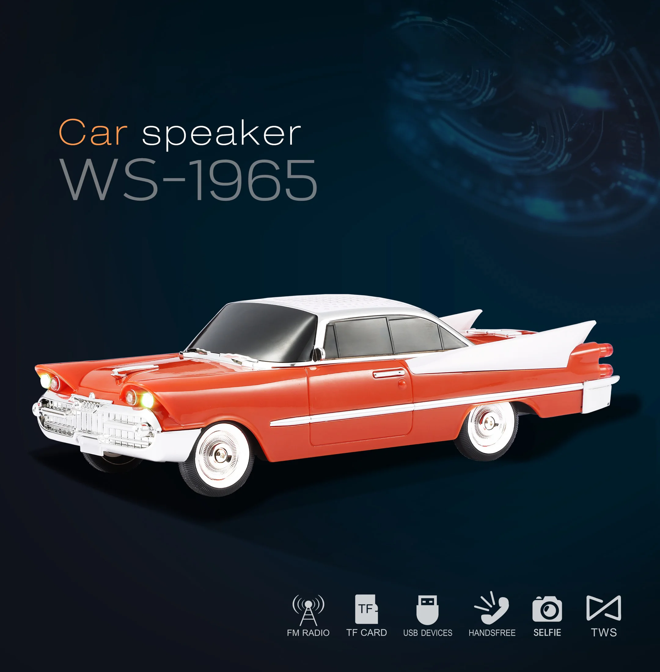 Audio Music Apple - Çok fonksiyonlu kablosuz Bluetooth hoparlör desteği