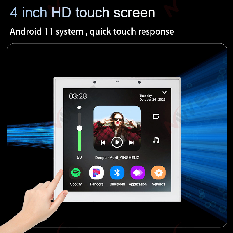 4 İnç Android 11 Tuya Akıllı E - Audio Music For Background incelemesi ve fiyatı