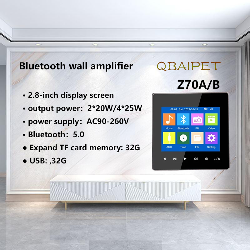 Ev Bluetooth Duvar Amplifikatö - Audio Music For Background incelemesi ve fiyatı