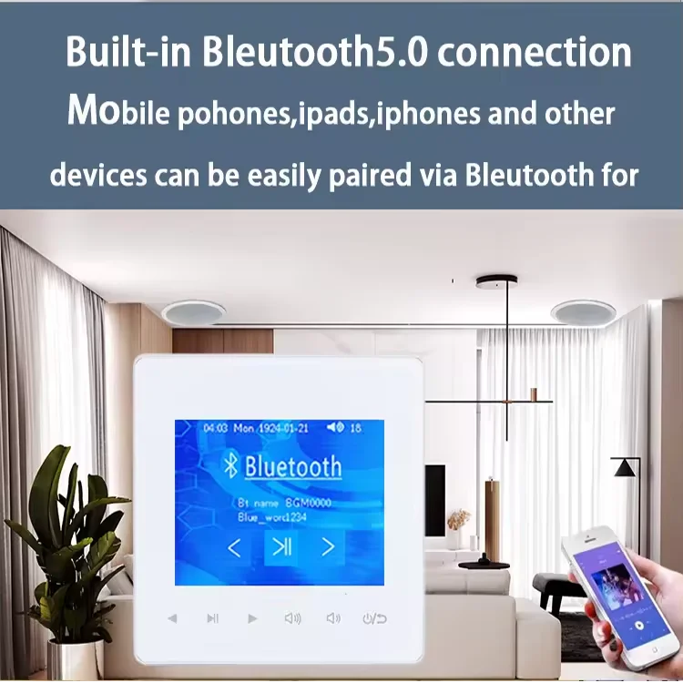 Ev Bluetooth Duvar Amplifikatö - Audio Music For Background incelemesi ve fiyatı