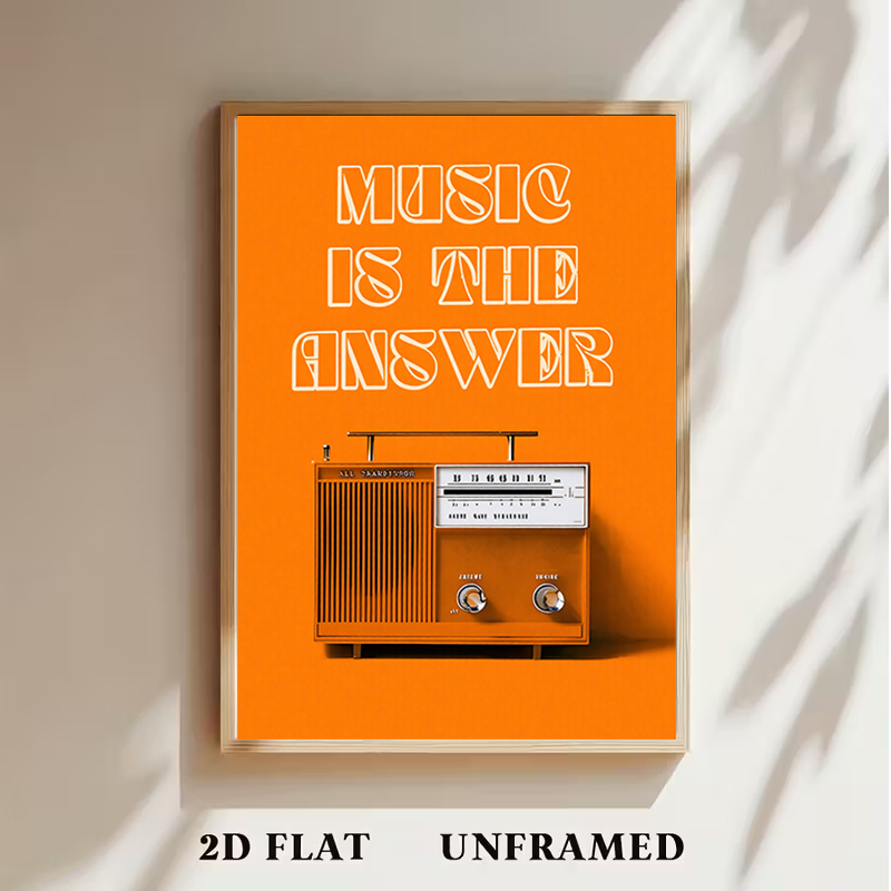 Vintage Radyo Duvar Sanatı Çer - Audio Music For Background incelemesi ve fiyatı
