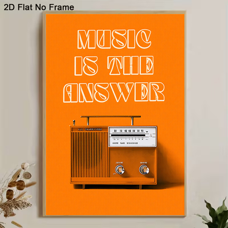 Vintage Radyo Duvar Sanatı Çer - Audio Music For Background incelemesi ve fiyatı