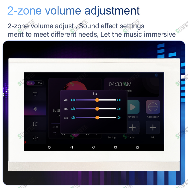7 İnç Dokunmatik Ekran 2 Bölge - Audio Music For Background incelemesi ve fiyatı