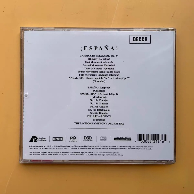 İspanyol Rhapsody Müzik CD'si  - Audio Music Hip Hop incelemesi ve fiyatı