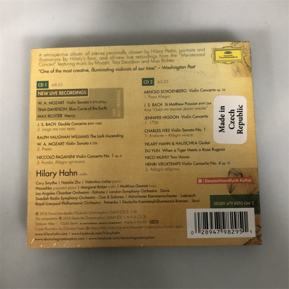 CD 'Retrospective' Hilary Hahn - Audio Music Live incelemesi ve fiyatı