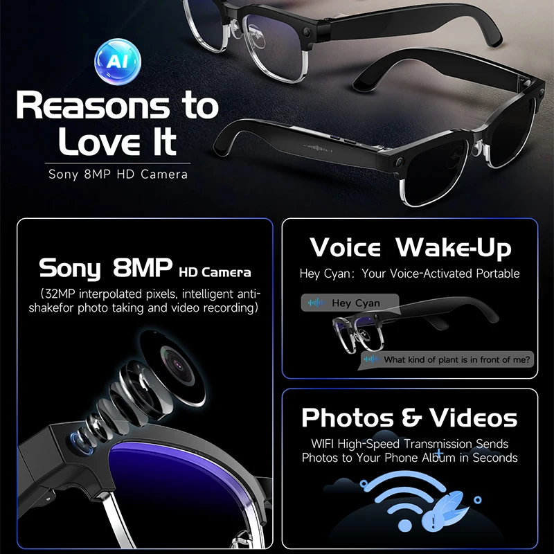 W630 Akıllı Gözlük 800W HD Kam - Audio Music Videos incelemesi ve fiyatı