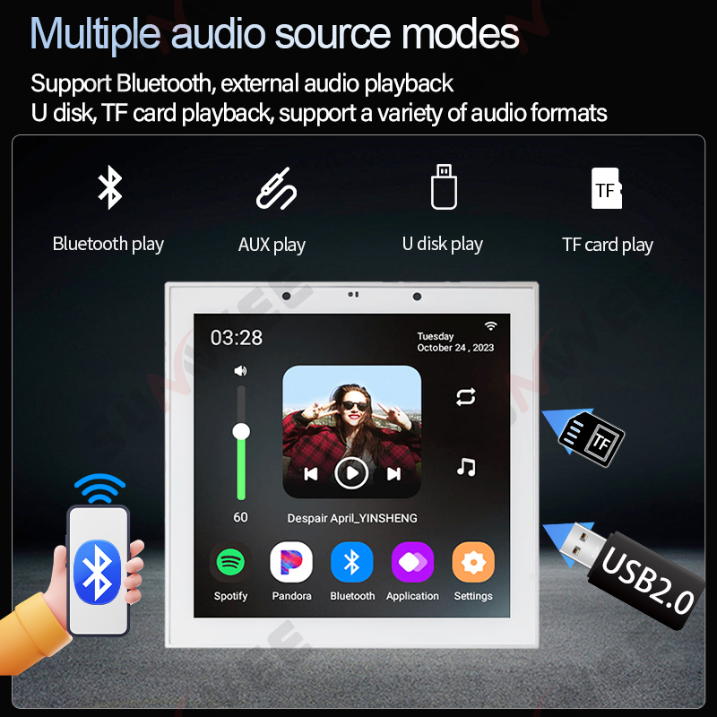 TUYA Akıllı Ev 4 İnç Android 1 - Audio Music For Background incelemesi ve fiyatı