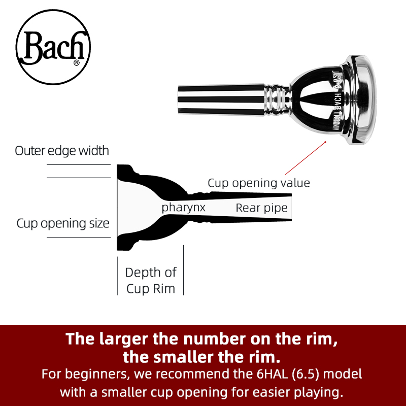 Amerikan Bach Tenor Trombon 34 - Trombone Mouthpiece incelemesi ve fiyatı