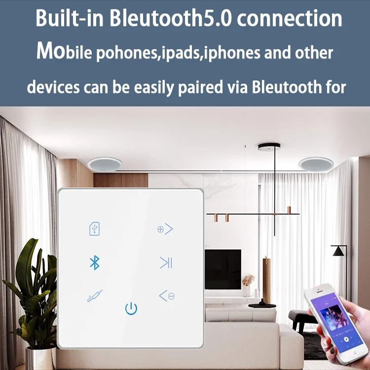 Bluetooth duvar amplifikatör e - Audio Music For Background incelemesi ve fiyatı
