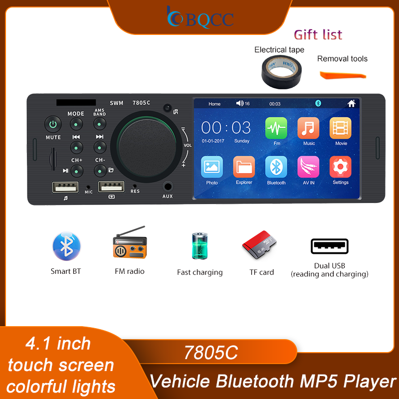BQCC 1 Din4.1Inch dokunmatik a - Audio Universal Music incelemesi ve fiyatı