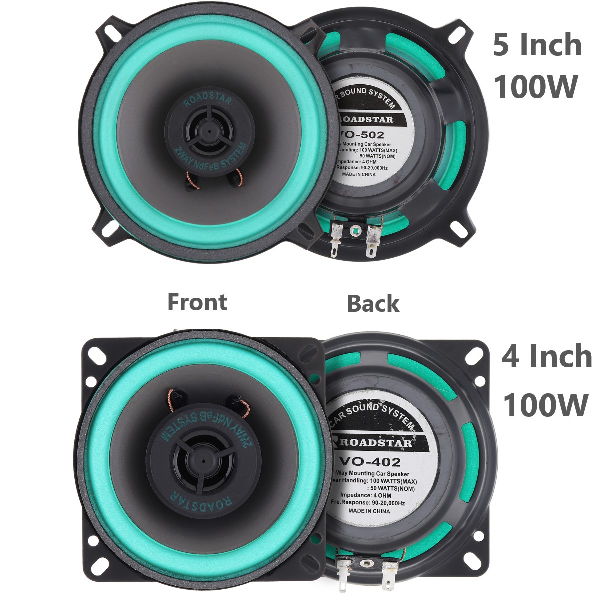 4 inç/5 inç 100 W Araba HiFi K - Audio Universal Music incelemesi ve fiyatı