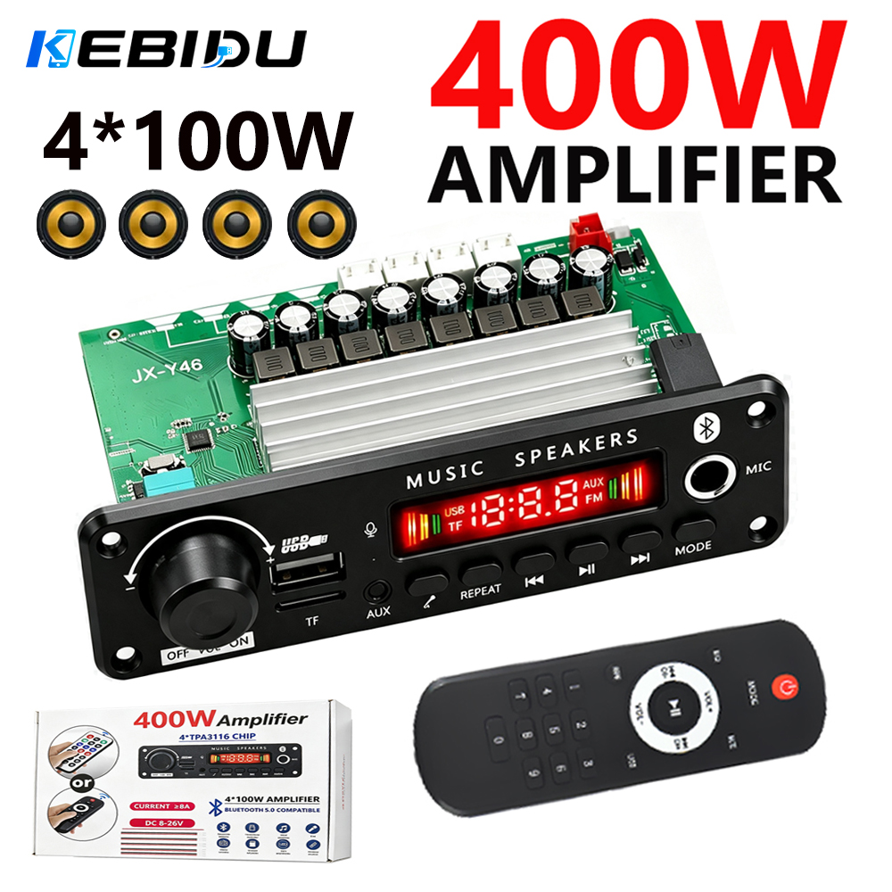 KEBIDU 400W Amplifikatör Araba - Audio Music Volume incelemesi ve fiyatı