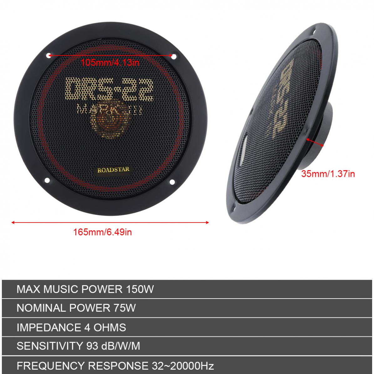 2 adet 6.5 Inç 12V 150W Araba  - Audio Universal Music incelemesi ve fiyatı