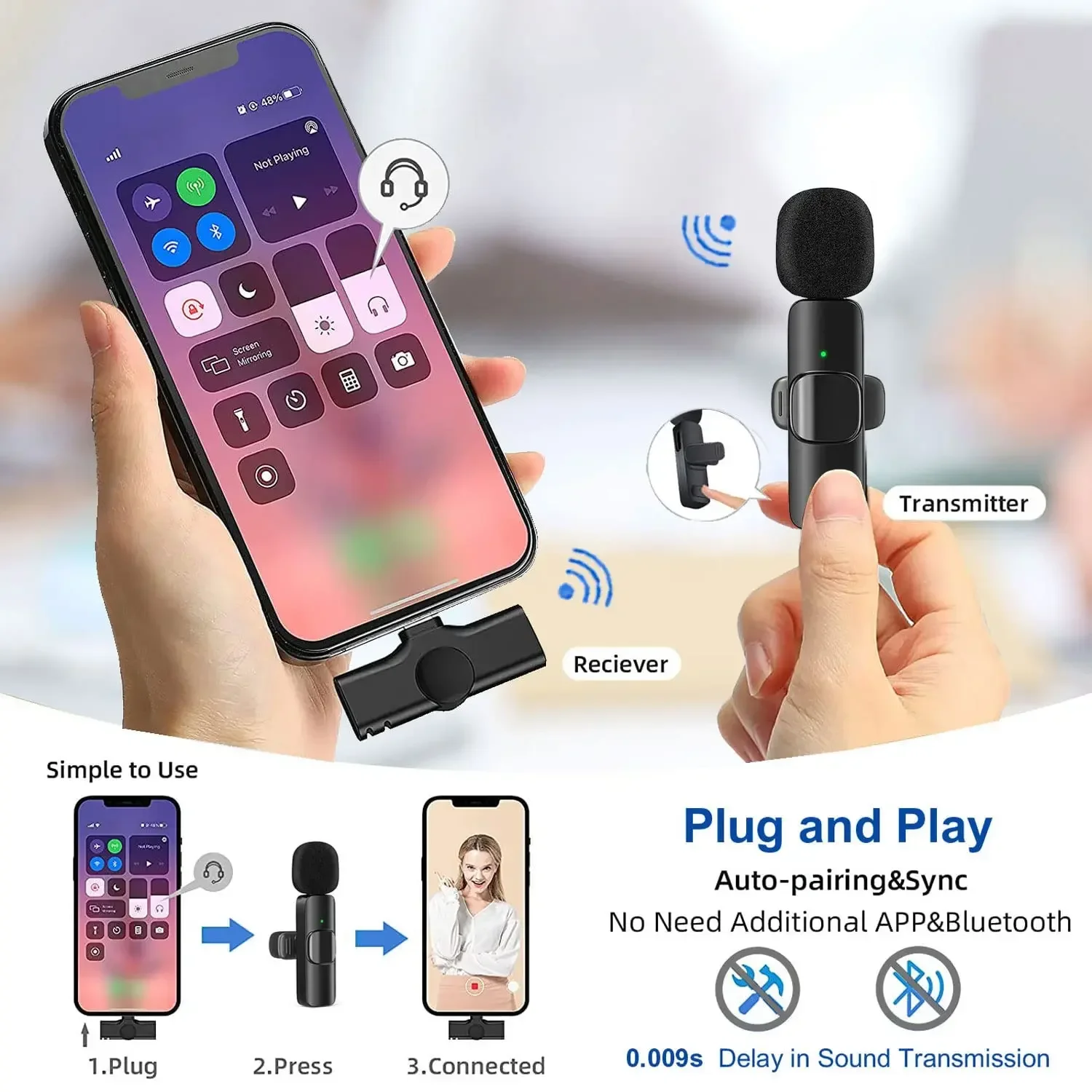 Kablosuz Yaka Mikrofonu 2.4G M - Audio Music Live incelemesi ve fiyatı