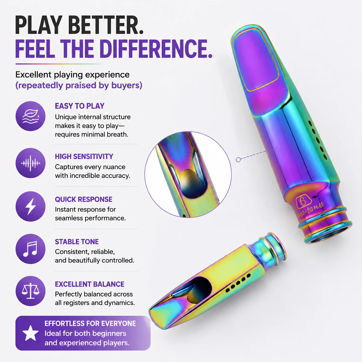 Aurora Iridescent Alto Saksafo - Trombone Mouthpiece incelemesi ve fiyatı