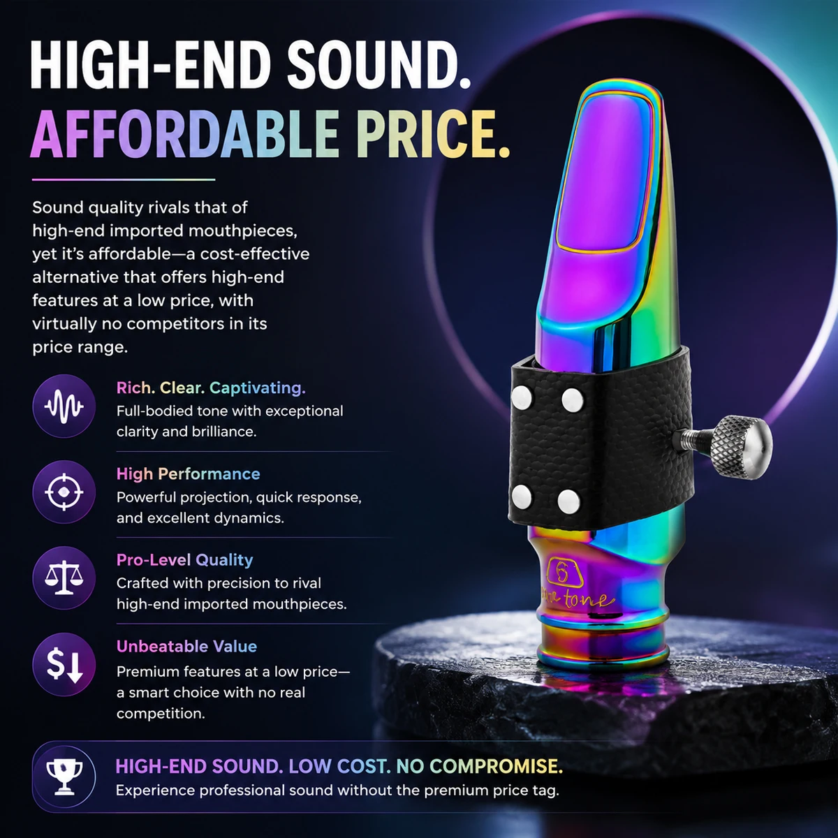 Aurora Iridescent Alto Saksafo - Trombone Mouthpiece incelemesi ve fiyatı