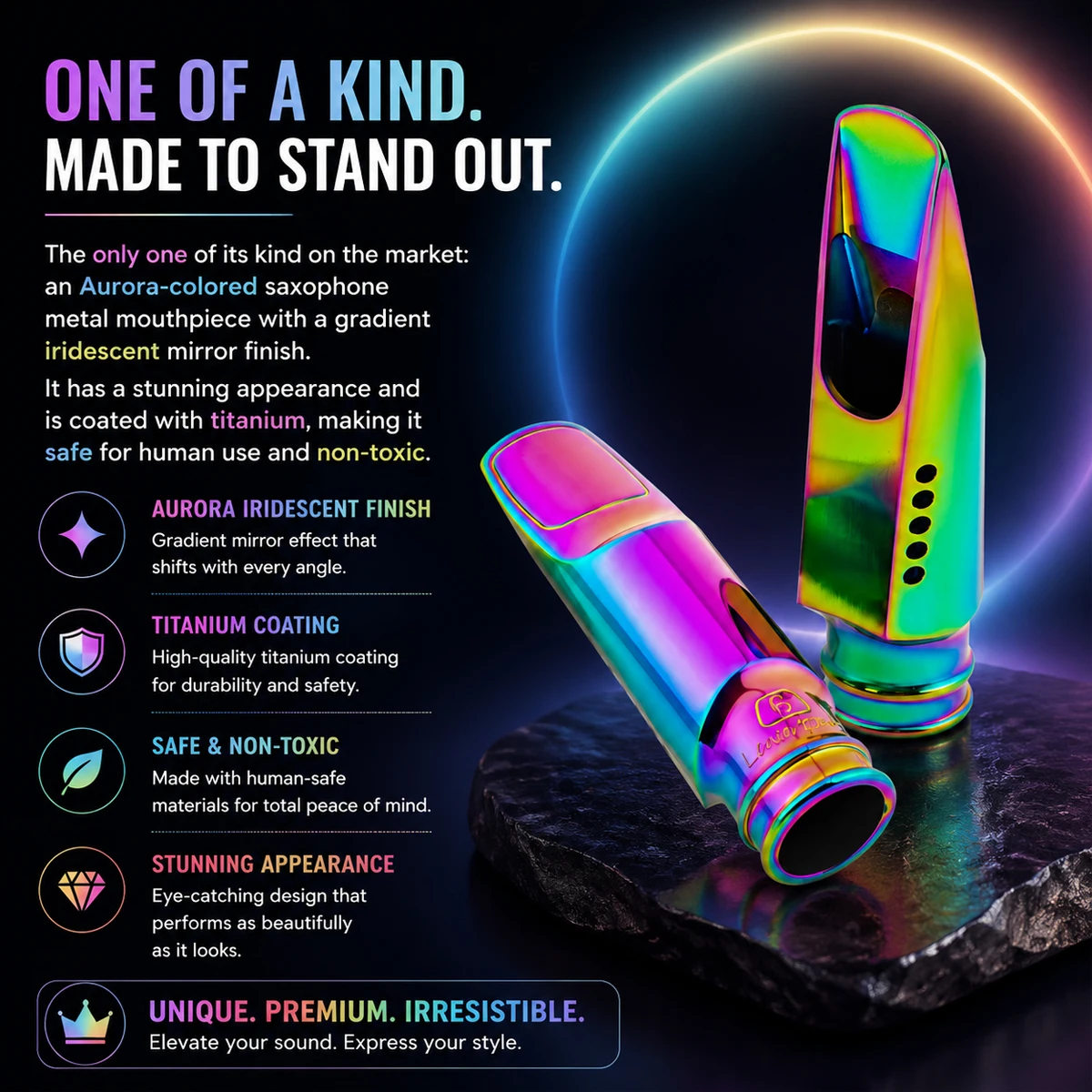 Aurora Iridescent Alto Saksafo - Trombone Mouthpiece incelemesi ve fiyatı