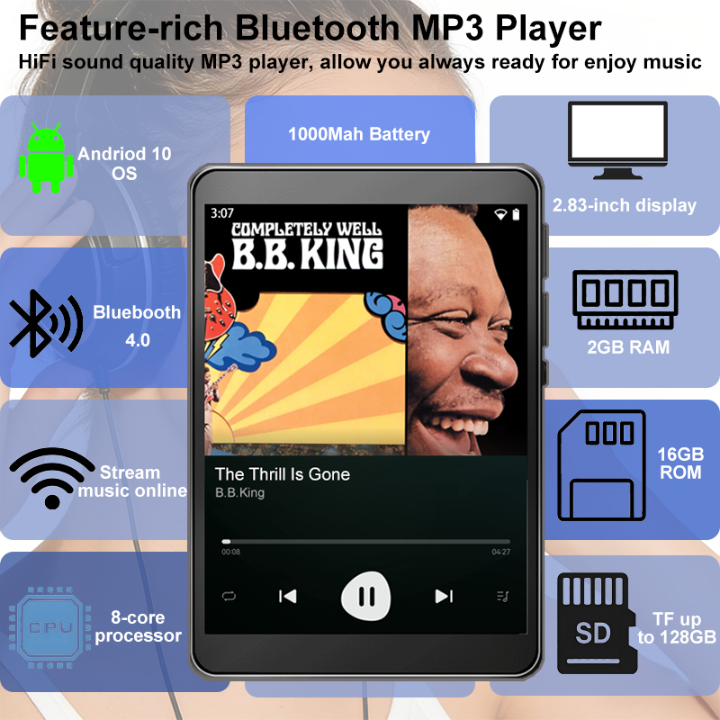 WiFi MP3 Çalar Android 10 Spot - Audio Music Download Mp3 incelemesi ve fiyatı